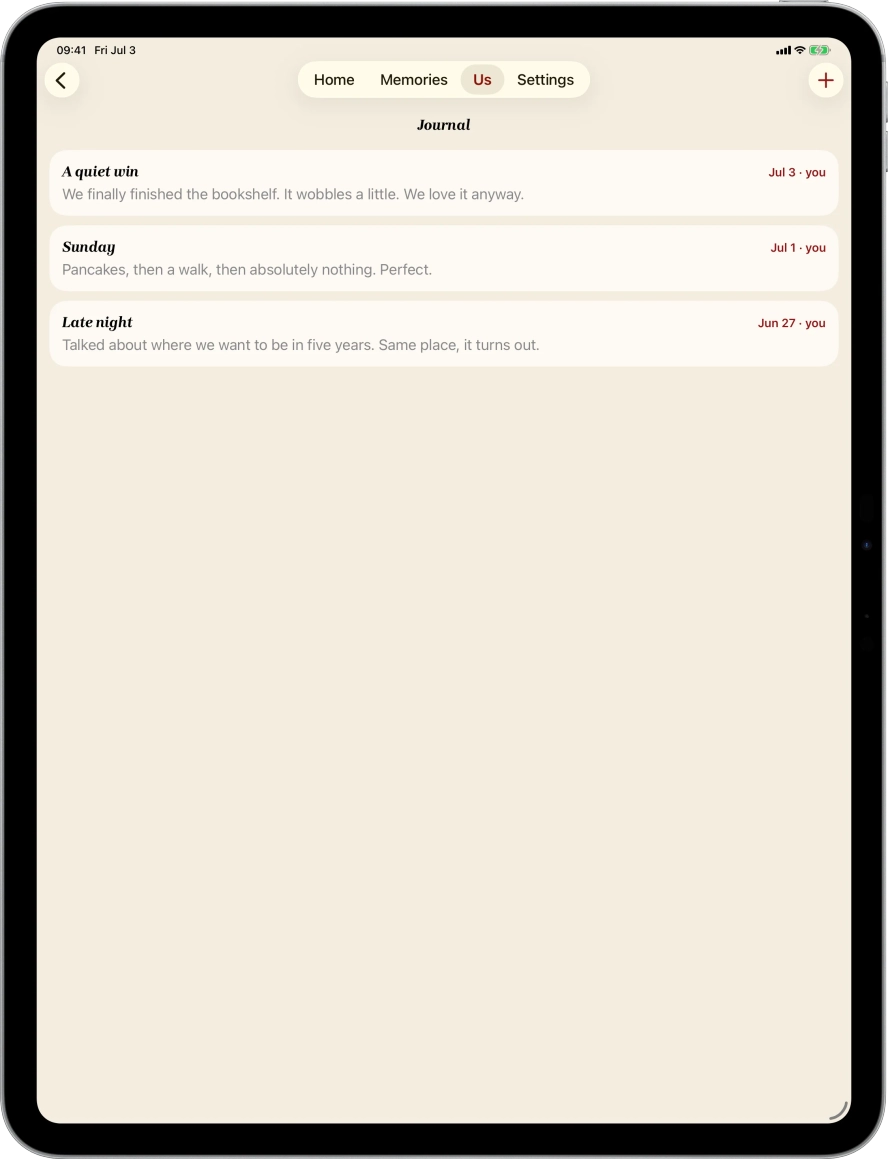 Shared journal