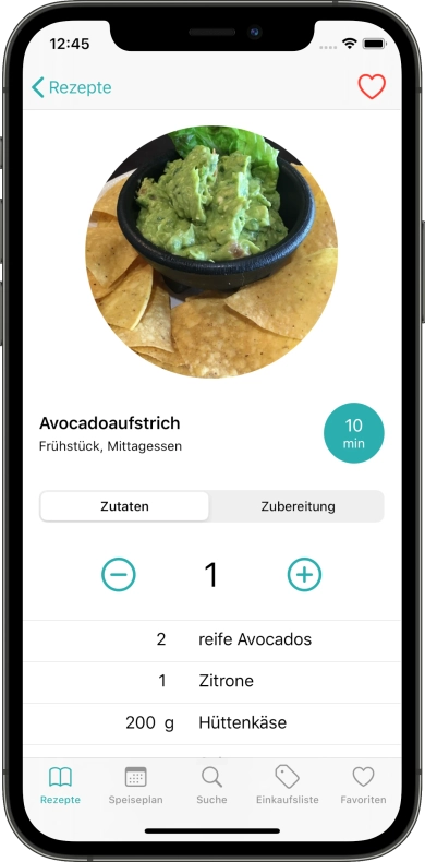 Preview screenshot of Recipes